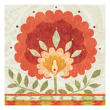 Ikat Bloom II Giclee Print by Sue Schlabach