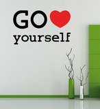 Go Love Yourself - Medium Wall Decal