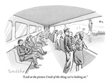 "Look at the picture I took of the thing we're looking at." - New Yorker Cartoon Premium Giclee Print by Liam Walsh