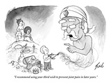 "I recommend using your third wish to prevent joint pain in later years." - New Yorker Cartoon Premium Giclee Print by Tom Toro