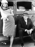 Bonnie and Clyde, Faye Dunaway, Warren Beatty, 1967 Photographie