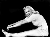 Model and Columbia Starlet Marilyn Monroe, Working Out, ca. 1948 Photo