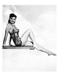 Neptune's Daughter, Esther Williams Posing on a Diving Board, 1949 Photographie