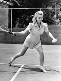Carole Landis Playing Tennis, 1940 Prints