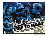 Flash Gordon's Trip to Mars, Top Left: Jean Rogers, Far Right: Larry 'Buster' Crabbe, 1938 Print