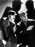 The Adventures of Sherlock Holmes, Nigel Bruce, Basil Rathbone, 1939, as Watson and Sherlock Holmes Photo