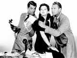 His Girl Friday, Cary Grant, Rosalind Russell, Ralph Bellamy, 1940 Print