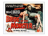 Bride of the Monster, Top: Bela Lugosi, Bottom Left: Tor Johnson, 1955 Kunstdrucke