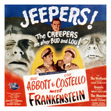 Bud Abbott & Lou Costello Meet Frankenstein, 1948 Poster