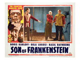 Son of Frankenstein, Basil Rathbone, Bela Lugosi, Boris Karloff, 1939 Poster