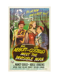 Abbott And Costello Meet the Invisible Man, Bud Abbott, Adele Jergens, Lou Costello, 1951 Posters