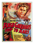 Flash Gordon's Trip to Mars, Top: Buster Crabbe, Bottom Left: Charles Middleton, 1938 Poster