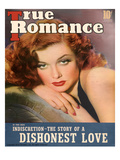 True Romance Vintage Magazine - April 1940 - Cover - Ann Sheridan, Warner Brothers Giclee Print by George Hurrell