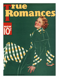 True Romances Vintage Magazine - November 1934 - Painted Giclee Print by Georgia Warren