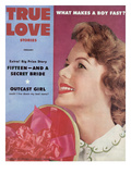 True Love Stories Vintage Magazine - February 1954 - Jeryl Johnson Ektachrome Giclee Print by Ray Solowinski