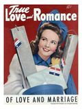 True Love and Romance Vintage Magazine - January 1943 - Cover Giclee Print by Robert Keene