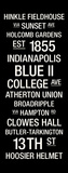Butler: College Town Wall Art Stretched Canvas Print