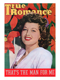 True Romance Vintage Magazine - December 1944 - Cover Trudy Marshall "Bon Voyage" Giclee Print by  Macfadden Studios