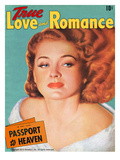 True Love Romance Vintage Magazine - October 1941 - Ellen Drew, Paramount Star Giclee Print by Sol Wechsler