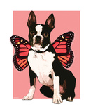 Fairy Boston Terrier Premium Giclee Print by Natasha Wescoat