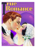 True Romances Vintage Magazine - January 1931 - Stanley Smith Mary Lawlor MGM - painted Giclee Print by Jules Cannert