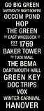Dartmouth: College Town Wall Art Stretched Canvas Print