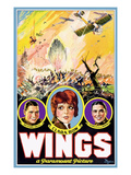Wings, Richard Arlen, Clara Bow, Charles (Buddy) Rogers, 1927 Poster