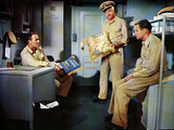 Mister Roberts, Henry Fonda, William Powell, Jack Lemmon, 1955, Displaying Pillows Prints