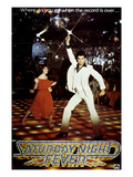 Saturday Night Fever, Karen Lynn Gorney, John Travolta, 1977 Prints
