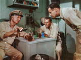 Mister Roberts, William Powell, Henry Fonda, Jack Lemmon, 1955 Photo
