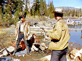 Ride The High Country, Joel McCrea, Mariette Hartley, Ron Starr, 1962 Kunstdruck