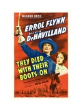 They Died With Their Boots On, Errol Flynn, Olivia De Havilland, 1941 Photographie