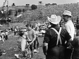 Woodstock, Farmer Max Yasgur Looks On As His Grounds Are Used For Woodstock Festival, 1970 Prints