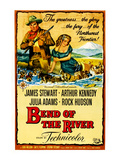 Bend Of The River, James Stewart, Julie Adams, 1952 Print