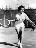 Pat And Mike, Katharine Hepburn Playing Tennis On The Set, 1952 Julisteet