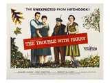 The Trouble With Harry, John Forsythe, Shirley MacLaine, Edmund Gwenn, Mildred Natwick, 1955 Affiches