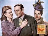 The Gang's All Here, Alice Faye, Phil Baker, Carmen Miranda, 1943 Poster