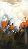 Orange Abstract Art by Meejlau 