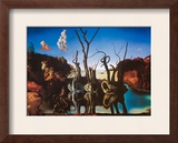 Swans Reflecting Elephants, c.1937 Art by Salvador Dalí