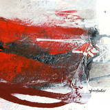 Sylvie Cloutier - Red Abstract Trio II Plakát