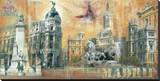 Madrid Reproduction transférée sur toile par John Clarke