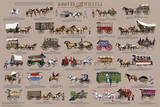 Hooves and Wheels - Horse-Drawn Vehicles Educational Poster Prints