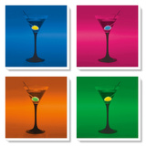 Martini Glasses Prints