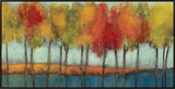 Lollipop Trees Framed Canvas Print by Asia Jensen