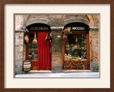 Bicycle Parked Outside Historic Food Store, Siena, Tuscany, Italy Framed Photographic Print by John Elk III