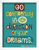 Go Confidently Posters by Helen Dardik
