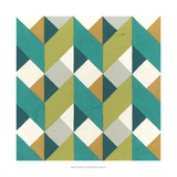 Chevron Illusion II Giclee Print by June Erica Vess
