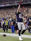 Houston Texans and New England Patriots NFL: Aaron Hernandez Photographic Print by Elise Amendola