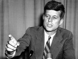 Sen John Kennedy after Making a Foreign Policy Speech in the Senate Photographic Print