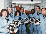 Challenger Crew in Training before their Tragic Space Shuttle Mission Photographic Print